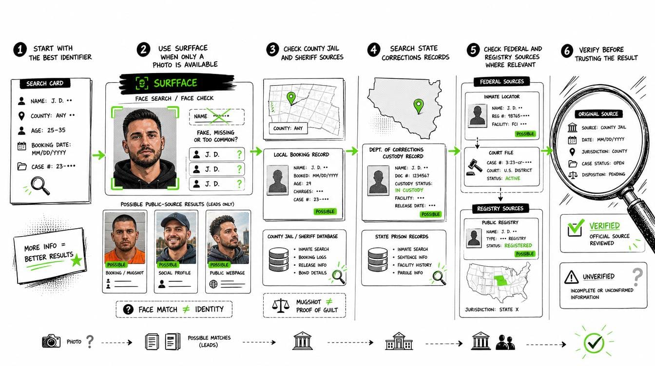 Mugshot search workflow